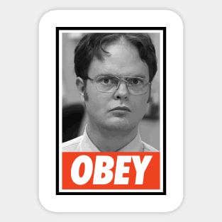 OBEY The assistant (to the) regional manager Sticker